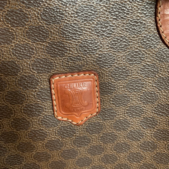 Authentic Celine Macadam leather handbag tote purse vintage - Picture 3 of 8